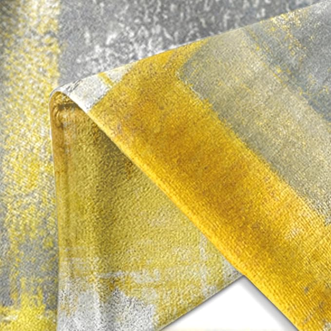 Throw Pillow Covers Set of 2, 18 x 18 Inch, Yellow Grey | Abstract Modern Art Outdoor Decorative Square Pillow Cases Couch Cushion Case for Couch Bed Sofa Living Room Home Decor