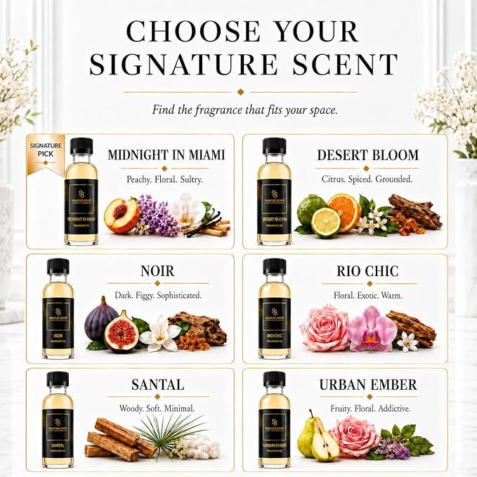 Luxury Hotel Diffuser Oil for Hotels and Homes - Aromatherapy Oils for use with an Essential Oil Diffuser at Home - Fragrance-Scent Diffuser Oil Blend (Rio Chic) 4.05fl oz (120ml)
