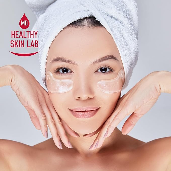 Healthy Skin Lab Reusable Under Eye Patches, Reduce Dark Circles, Puffy Eyes, Undereye Bags & Wrinkles - Medical-Grade Silicon Patches Reusable For Up To 3 Weeks