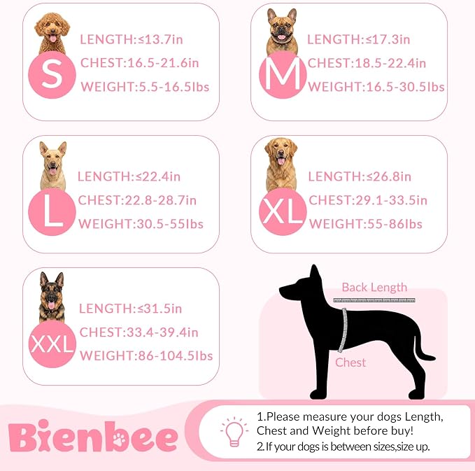 Dog Bathrobe, Super Absorbent for Small to Large Dogs, Rose Pink M | Dog Robes with Soft Fleece, Warm & Cozy, Adjustable Fit, and Quick Drying Coat for Baths Swimming and Grooming