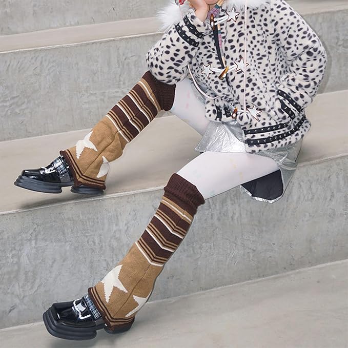 Sexybody Women's Leg Warmers Fashion Knit Warmers Long Socks Cute Y2K Kawaii Japanese Lolita Harajuku Accessories for Girls