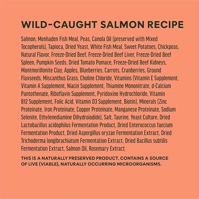 Instinct Raw Boost, Natural Dry Dog Food with Freeze Dried Pieces, High Protein, Grain Free Recipe - Real Salmon, 19 lb. Bag | High-protein kibble with FreshDried raw bites, wild-caught salmon, grain-free recipe, 6-in-1 health benefits