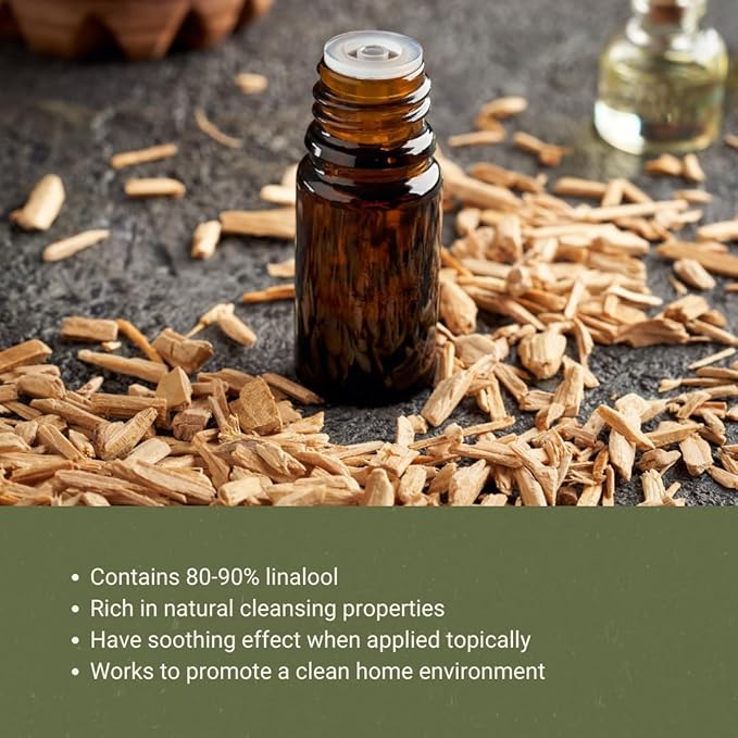 Ho Wood Essential Oil Direct from Malagassi - Ho Wood Essential Oil for Diffusers, Candle-Making, Soap-Making, Aromatherapy, for Skin and Hair (8oz)