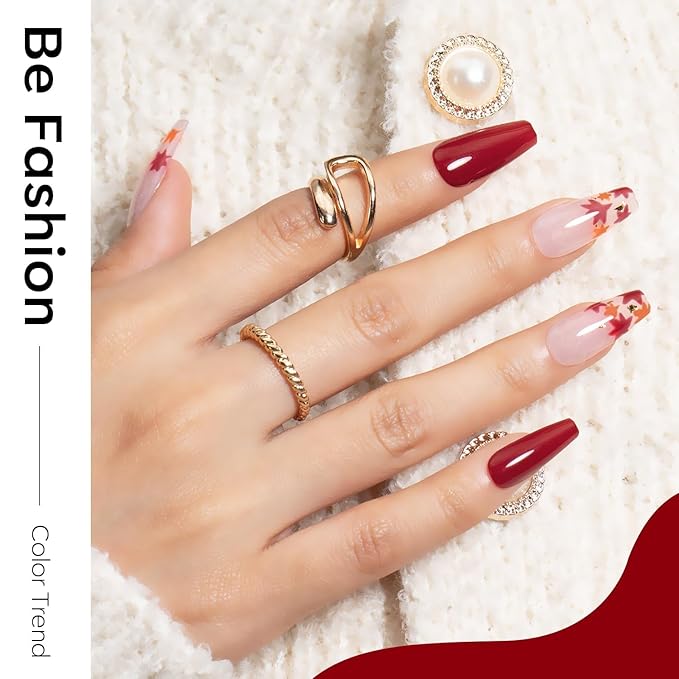 modelones Red Gel Nail Polish Ruby Red Nails Dark Red Gel Nail Polish Soak Off LED Nail Art DIY Salon Manicure 15 ML