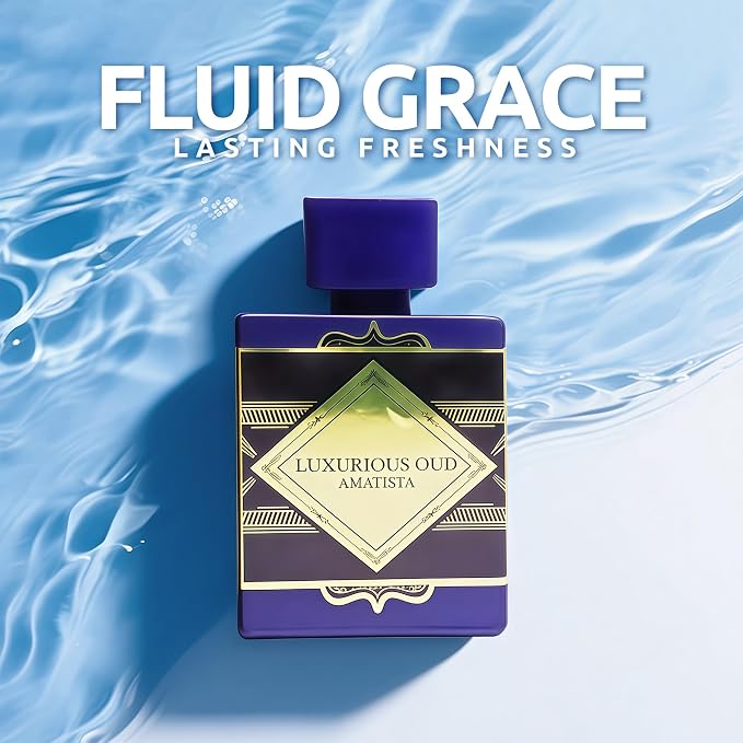 AFLUXE Luxurious Oud Amatist Men's Cologne – Eau De Parfum – Long Lasting Arabic Oud Perfume Oil – 100ml