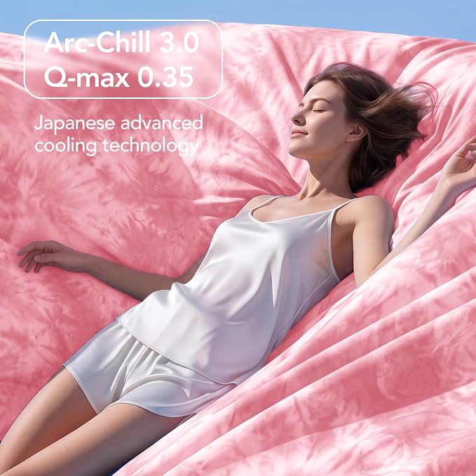 Cooling Blanket 90''x104'' for Hot Sleepers, Arc-Chill Q-Max>0.35 Double Sided Cold Blankets for Night Sweats, Cool Soft Lightweight Summer Blanket for Sofa Bed Couch, Gifts for Women King