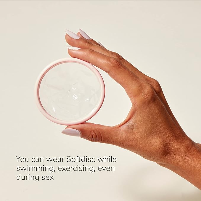 Softdisc Menstrual Discs – Disposable Period Discs for Heavy or Light Periods | 12-Hour Leak Protection | Tampon, Pad, and Cup Alternative | Capacity of 5 Super Tampons | 24 ct.