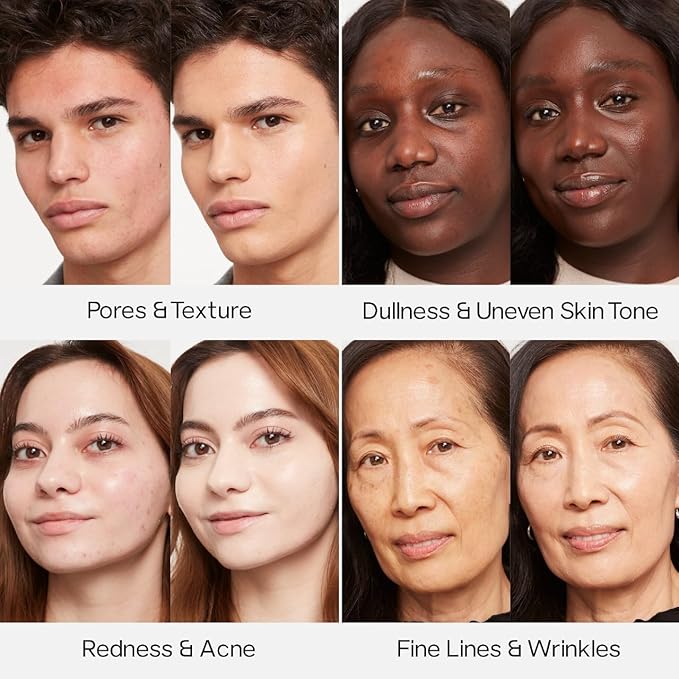 Saie Glowy Super Skin Tint Liquid Foundation - Weightless + Dewy Foundation with Lightweight Medium Coverage - Hydrating Face Makeup + Skin Care Serum Hybrid with Hyaluronic Acid - Shade 24 (1.01 oz)