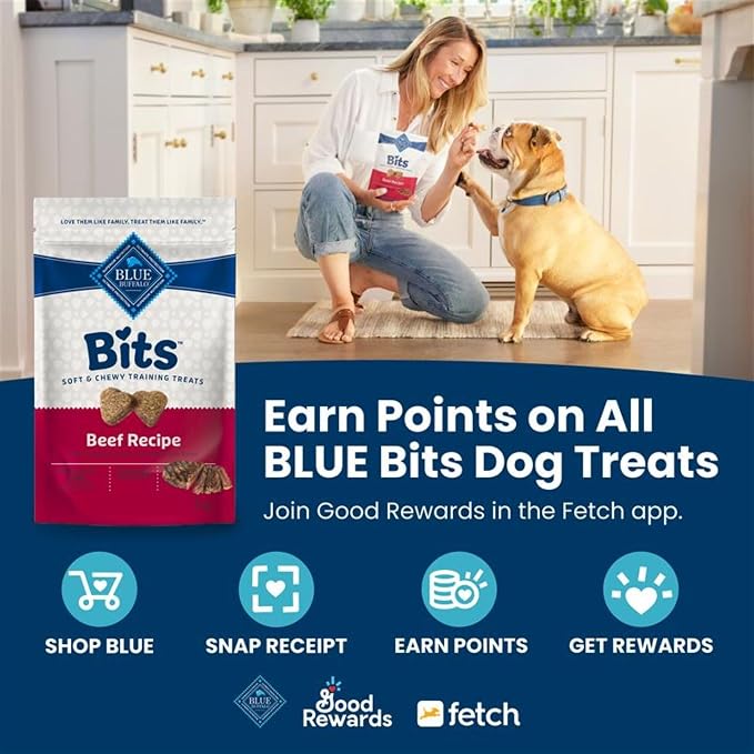 Blue Buffalo Bits Chicken Training Treats, 11 oz | Real Chicken First, DHA for Cognitive Development, No Chicken By-Product Meals, Free from Red Dye 40