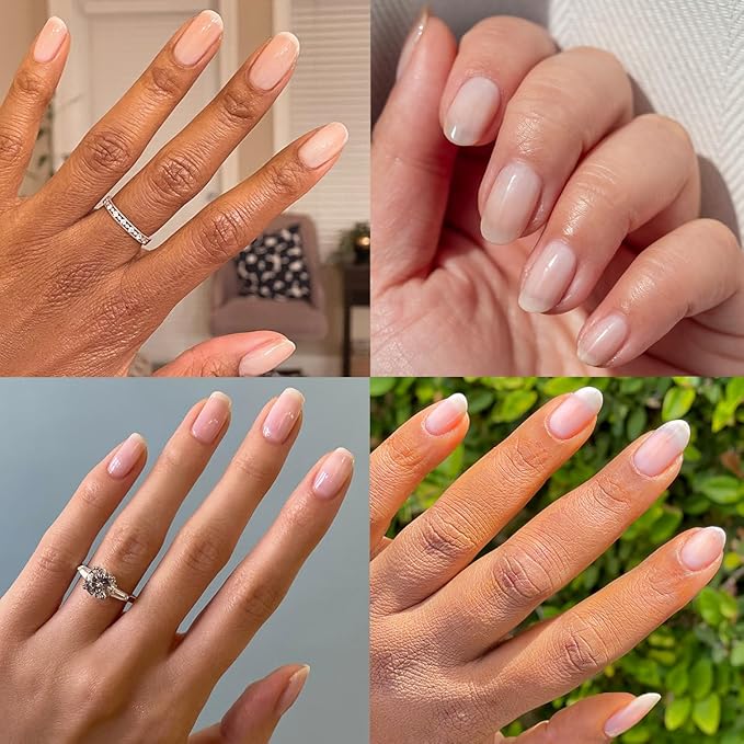 Olive & June Long Lasting Nail Polish | Spring Pastel Nails | Plump Gel-Like Finish No Lamp Needed | Lasts up to 10 days | Salon-Quality 15-Free Vegan & Cruelty-Free Chip-Resistant | BEB Sheer White