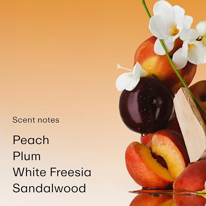 PHLUR Peach Skin Body Mist, 8 Fl Oz - Hair and Body Perfume for Women with Peach Bellini, Bergamot, Vanilla Orchid, Milky Sandalwood & Sheer Amber Fragrance Body Spray