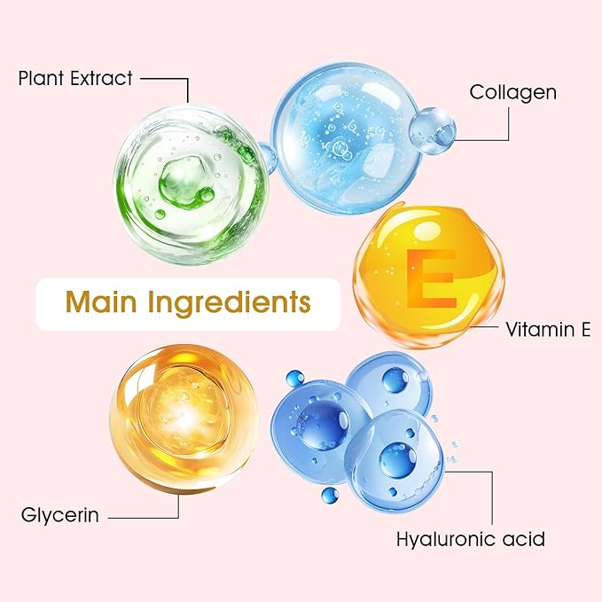 Adofect 40 PCS Under Eye Patches and Pink Lip Mask 24K Gold Eye Mask for Puffy Eyes Collagen Lip Masks and Crystal Eye Mask Reducing Fine Lines for Women and Men