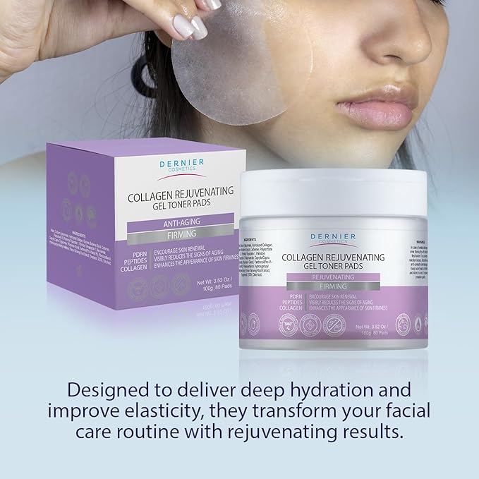 Dernier Anti Wrinkle Patches – Collagen Face Mask with Peptides & PDRN, Patches for Women Skincare – Anti Aging Beauty Pads – Collagen Face Mask Treatment | 100g - 80 Pads