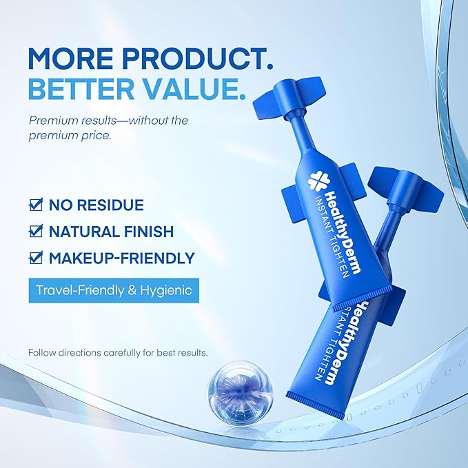 Instant Under Eye Lift Serum: Reduces Eye Bags, Wrinkles, Puffy Eyes, Dark Circles & Crow’s Feet in Minutes - Advanced Firming Polysaccharide Formula for Mature Skin - 20 Resealable Tubes