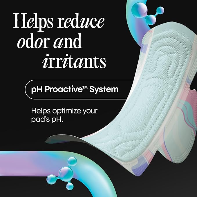 Kotex BioCare Ultra Thin Overnight Pads with Wings, Heavy Absorbency, 60 Count (3 Packs of 20)(Packaging May Vary)