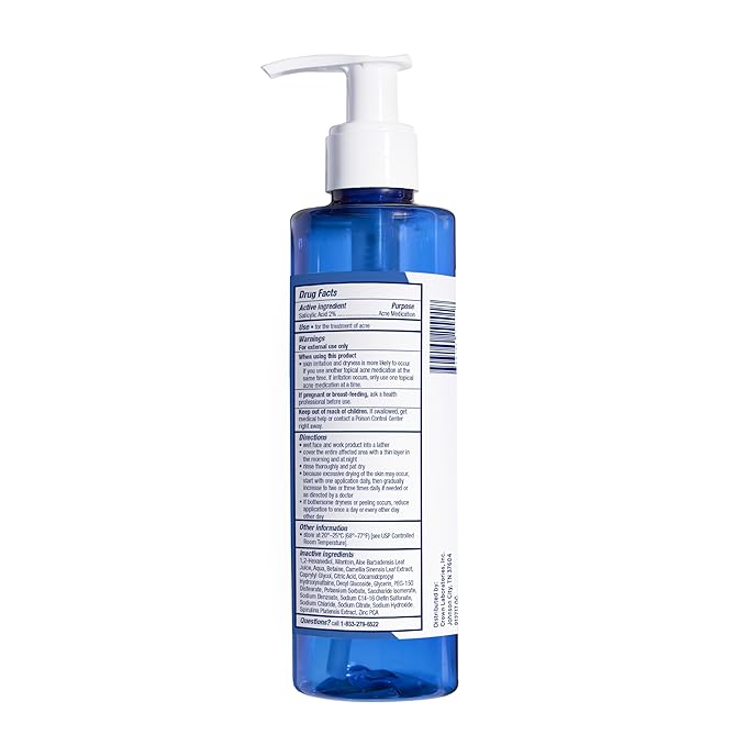 PanOxyl Acne Gel Wash, 2% Salicylic Acid, Moisturizes with Blue Algae and Aloe Vera, Mattifies with Zinc PCA, Nourishes Skin with Green Tea Extract and Betaine, with Allantoin, 6.5oz
