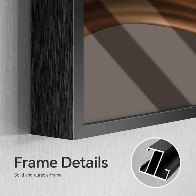 3 Piece Large Framed Modern Wall Art for Living Room, Abstract Brown Luxury Artwork for Walls, Contemporary Minimalist Line Pictures Prints Paintings for Dining Room Office Wall Decor 24x36 Inch