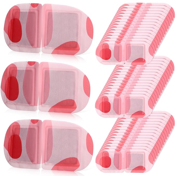 100 Pcs Self Heated Steam Eye Masks Disposable Self Heating Eye Mask Bulk Steam Mask Warm Compress Gifts for Home Office Travel Warm Sleep Supplies (Pink)