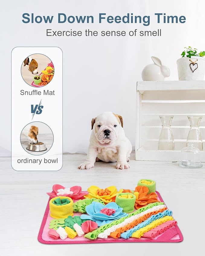 Snuffle Mat for Dogs, 15.4-Inch Felt Wool for Small/Medium Pets