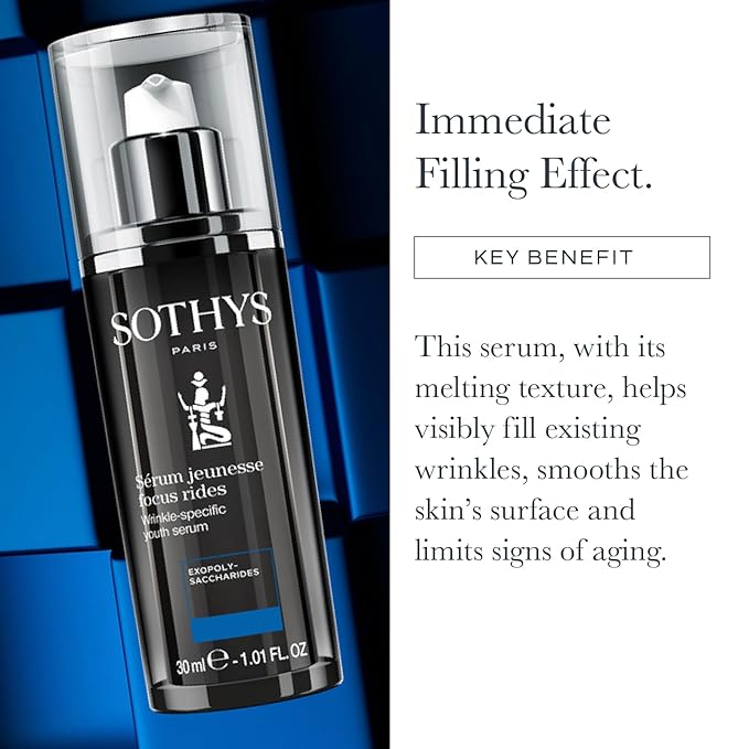 SOTHYS Wrinkle-Specific Youth Serum - Face Serum for Wrinkles | Anti-Aging, Youthful Lift, Filler Effect | For All Skin Types