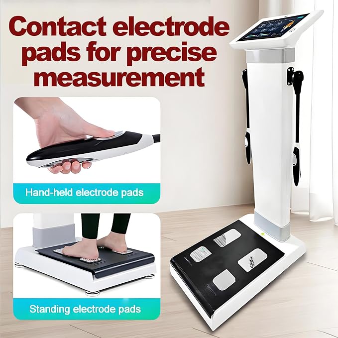 Intelligent Body Scanner,Bioimpedance Analysis Machine,Full Body Composition Scanning System,High Definition Touch Monitor,Premium Health Monitor for Home Fitness Management