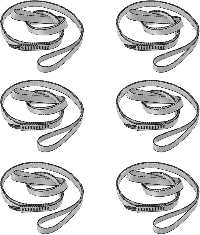 18MM Nylon Climbing Sling Runner 23KN CE2008/EN566 Strong Webbing Straps for Rock Climbing,Mountaineering, Rappelling, Swing, Yoga Hammock etc