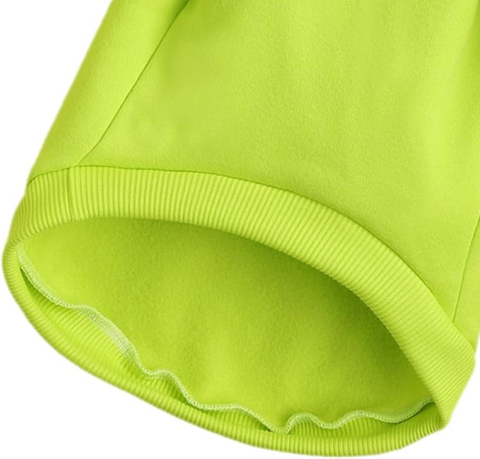 Soft Puppy Sweater for Small Dogs Pullover, Light Green S | Elastic Cuffs Pet Clothes, Holiday Party Matching, Fall Winter Daily Outfit, Soft Breathable Machine Washable Sweatshirt