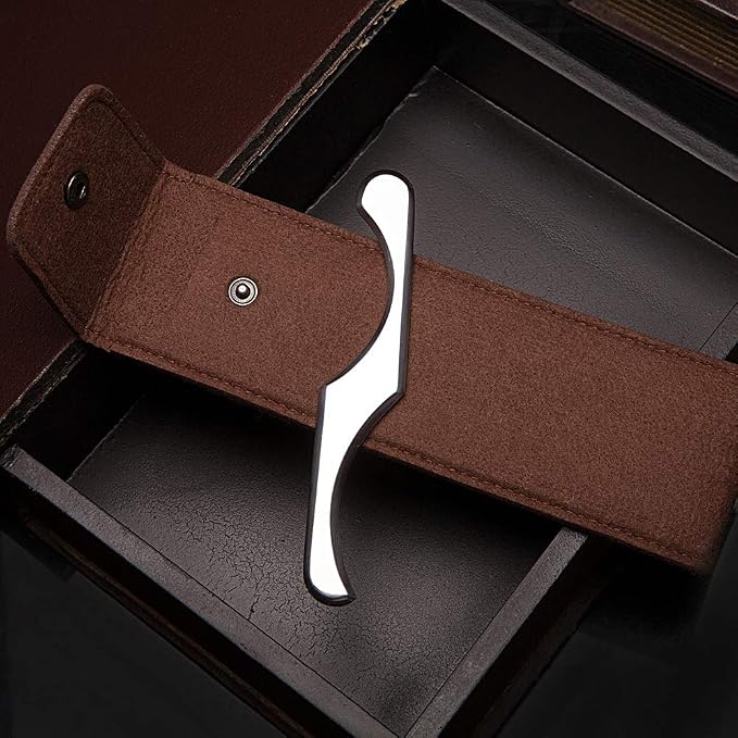 Stainless Steel Gua Sha Scraping Massage Tool - IASTM Tools Great Soft Tissue Mobilization Tool,Therapy Used for Back, Legs, Arms,Neck,Shoulder (S Shape)