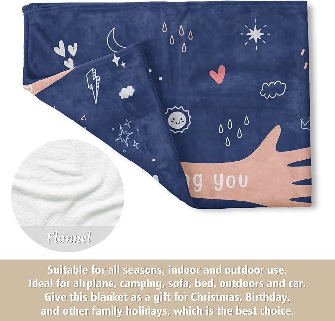 Get Well Gifts for Women Men, Hug/Healing Blanket | Thinking of You/Cancer Care/Sympathy/After Surgery Gifts for Friends, Sister, Coworkers, Soft Throw Blankets 60'' x 80''