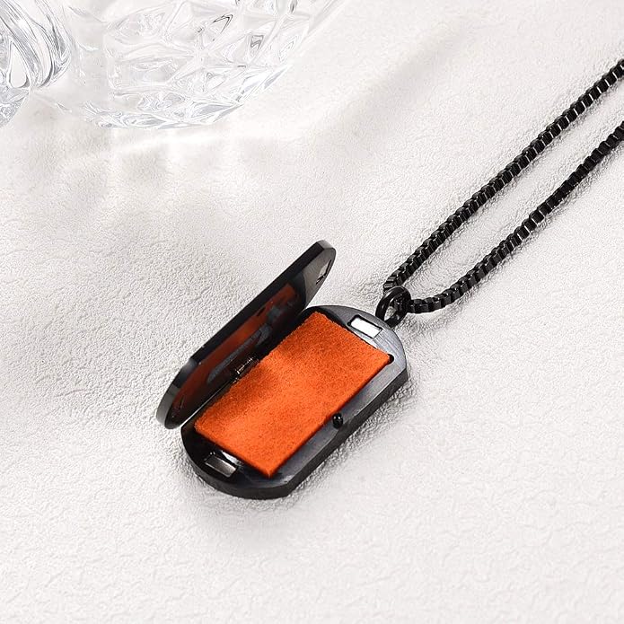 Cross Essential Oil Diffuser Necklace Aromatherapy Pendant Locket Jewelry Stainless Steel Perfume Necklace| 22 Adjustable Chain| 12 Refill Pads| Gift Box