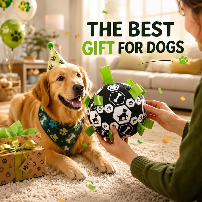 Smart Interactive Dog Toy Ball, Durable Automatic Dog Ball