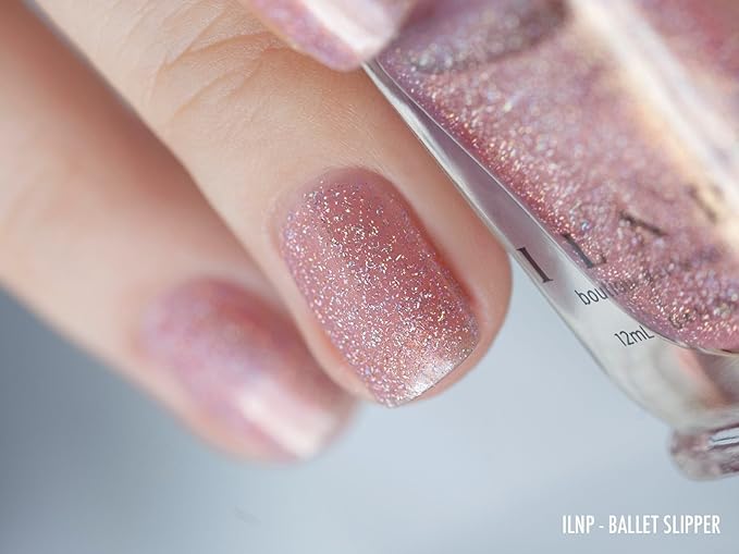 ILNP Ballet Slipper - Soft Pink Holographic Nail Polish