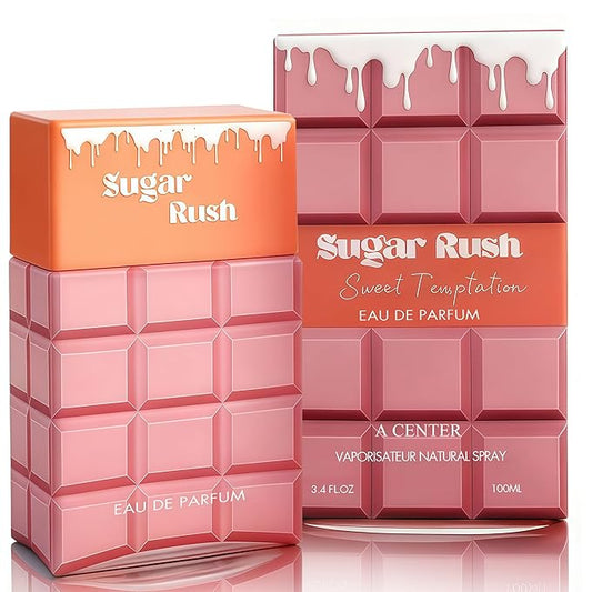 A CENTER Sugar Rush Sweet Perfume for Women Long Lasting Fragrance Eau de Parfum Floral & Sweet Women's Perfume Daily Used 3.4 Fluid Ounce