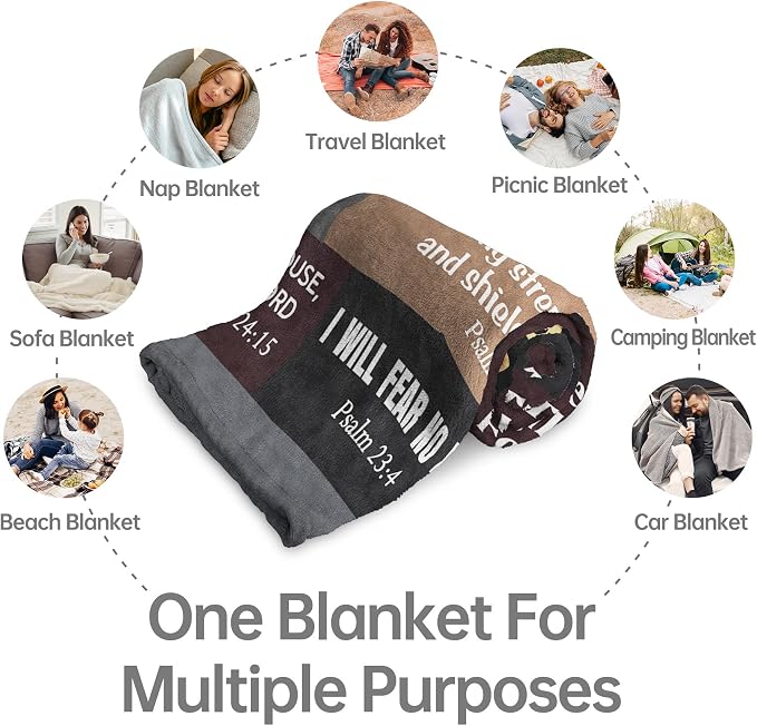 Christian Gifts for Men, Christian Blanket, Birthday Gifts for Men | Baptism Gifts for Boy, Teen Boy Gifts Trendy Stuff, I Am a Child of God Blanket, First Communion Gifts for Boys(50 * 60)
