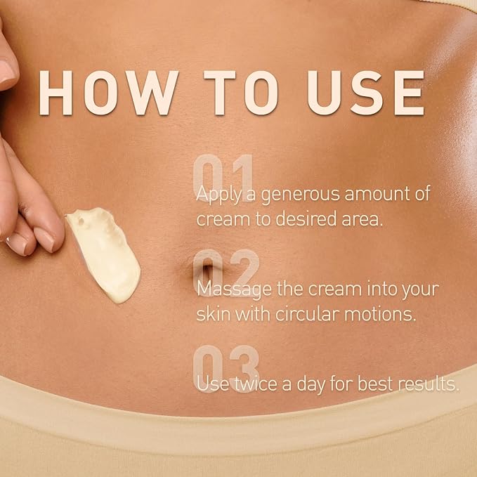Enaskin Naturals Belly Firming Cream: B Flat Skin Tightening, Cellulite & Stretch Mark Reduction Cream for Stomach, Thighs and Booty - Hydrating Body Lotion for Women & Men - Orange 100 mL