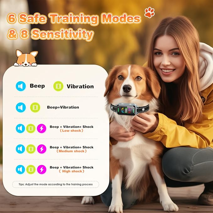 Smart Automatic Anti Bark Collars for Large Small Dogs 15-110lbs