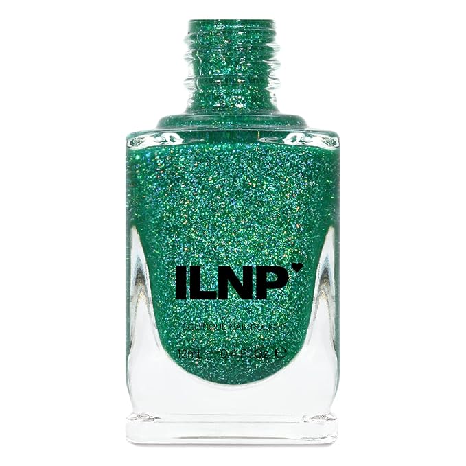 ILNP Hide and Seek - Shamrock Green Holographic Sheer Jelly Nail Polish