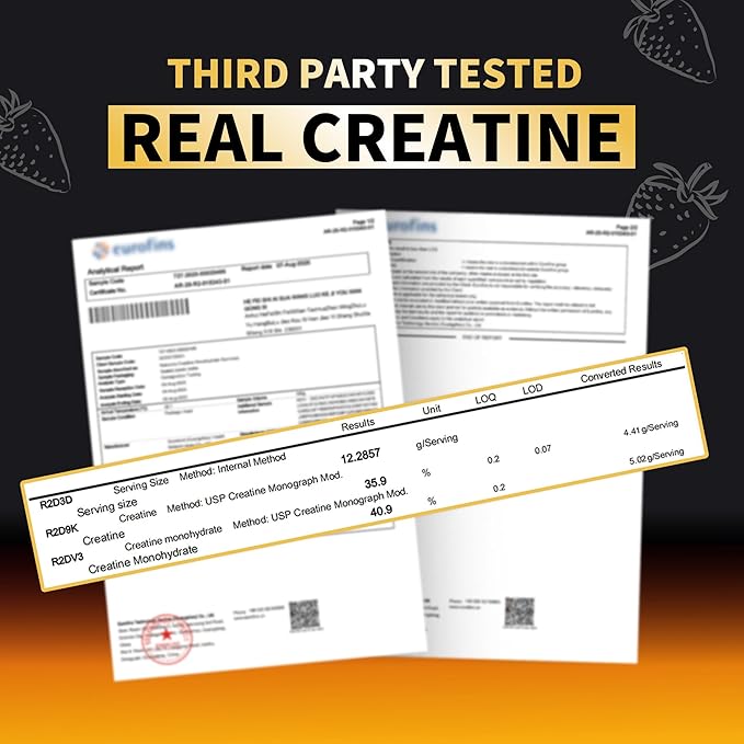 Nutravita Creatine Monohydrate Gummies for Men & Women-5g of Creatine Monohydrate per Serving - Sugar Free,Vegan, Strawberry Flavor, 120 Count