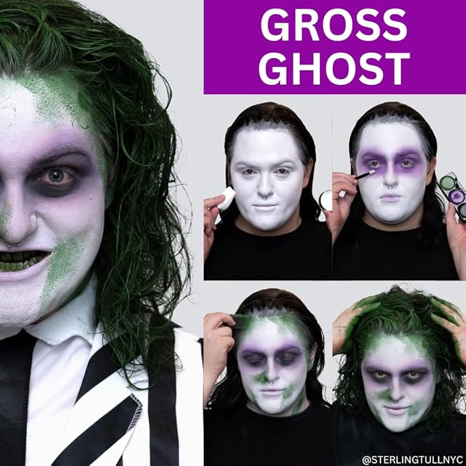 Mehron Professional Character Kit - Complete Halloween & Cosplay Makeup Kit I (Gross Ghost) Made in USA