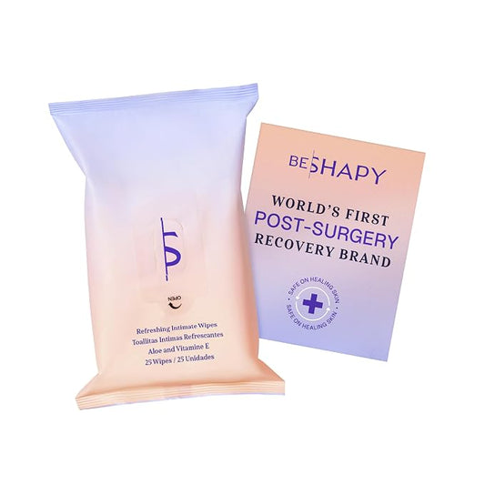 BeShapy Feminine Wipes for Women | Care Cleansing | Hygiene Essentials | Intimate & Personal 25 Large Disposable