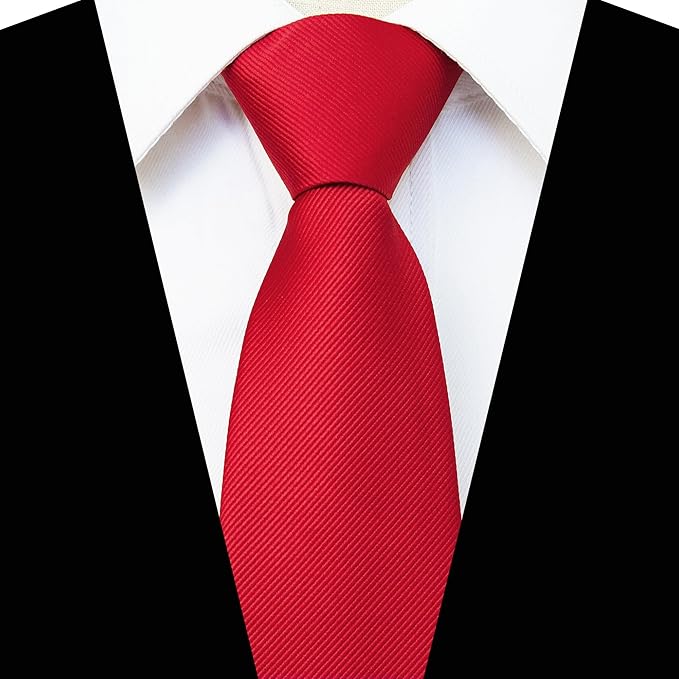 JEMYGINS 3.15“Solid Color Pre-tied Adjustable Necktie for Business and Wedding