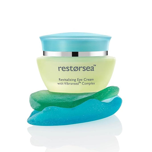 Restorsea Revitalizing Eye Cream – Reduces Dark Circles & Crow’s Feet – Anti-Aging Eye Treatment with Vibransea™ Complex, Hesperidin & Oat Extract – Ophthalmologist Tested, Clean, Hypoallergenic 0.5oz