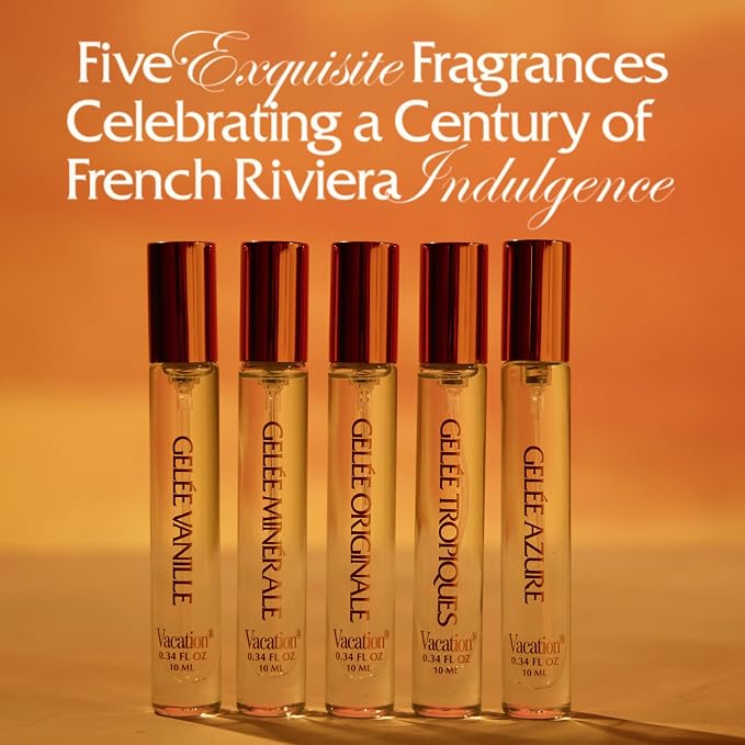 VACATION Orange Gelée 100th Anniversary Fragrance Collection — Limited-Edition Five-Piece Eau de Toilette Set | Developed with ARQUISTE Parfumeur | Five Unique Scent Profiles