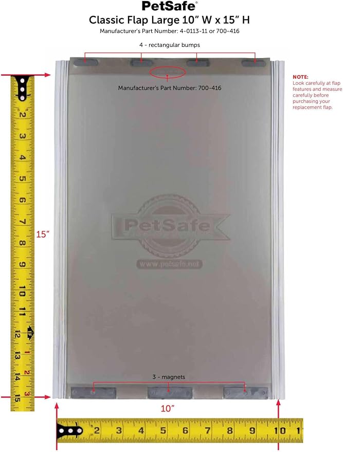 PetSafe Classic Replacement Flap, Large(Pack of 6)