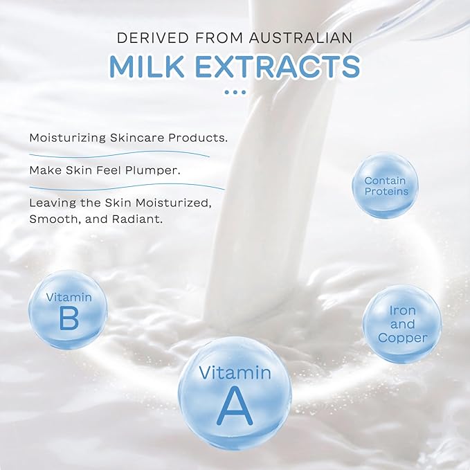 Milk Skincare Set, Milk Skin Care For Teens 10-12, 9 IN 1 Skin Care For Kids, Kids Skin Care Set For Girls Ages 8-12, Moisturizing & Gentle Skin Care For Kids Age 8-12, Skincare For GIrls10-12