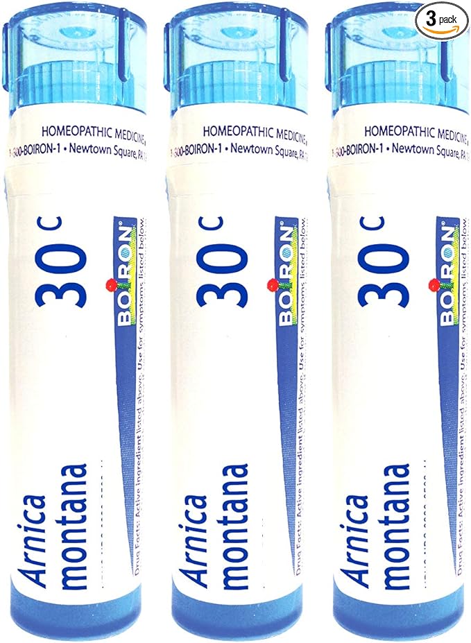 Boiron Arnica Montana 30C Homeopathic Medicine for Muscle Pain and Stiffness - Pack of 3 (240 Pellets)