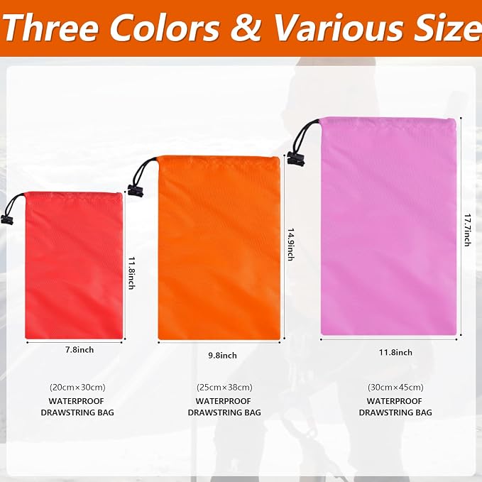 iMucci Upgrade Drawstring Bag Sack Nylon Bag Ditty Bag for Gym Traveling, Hiking, Yoga, Shopping