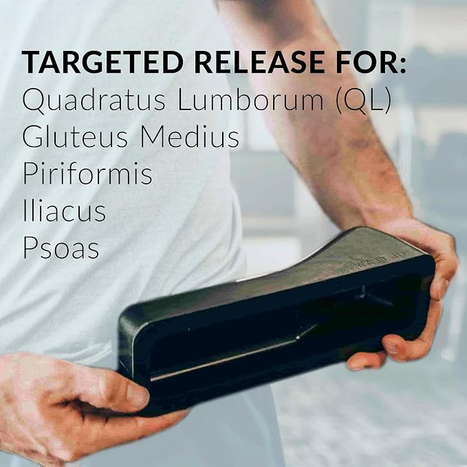 QL Claw Massage Tool for Back Pain Relief – Lower Back Massager & Trigger Point Massage Tool for Back, Hip & Glutes – Portable Manual Muscle Release Device