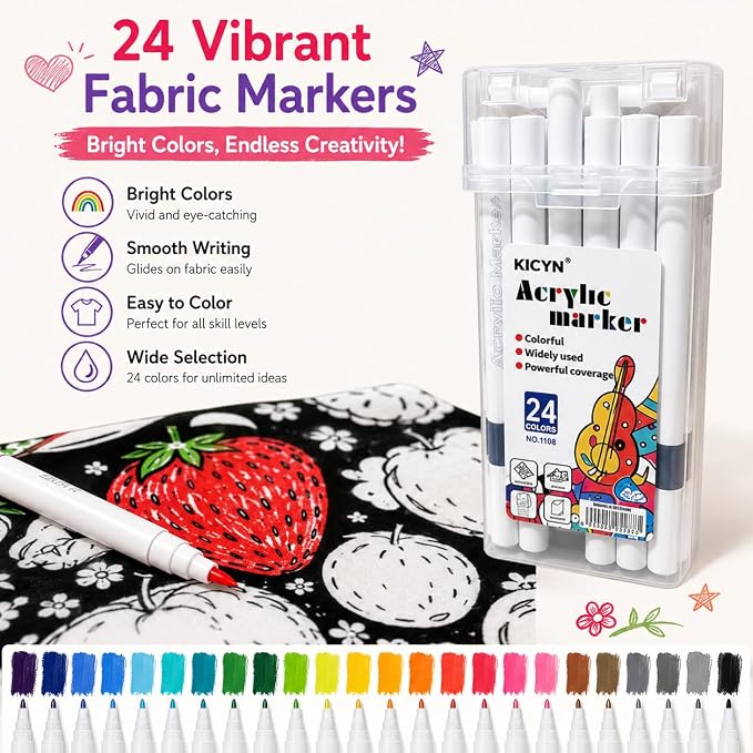 VEELU DIY Coloring Blankets with 24 Colors Markers for Adults | Custom Color In Your Own Blankets With 24 Colors Markers, Snuggle Color Sketch Washable Blankets Kit Home Decor