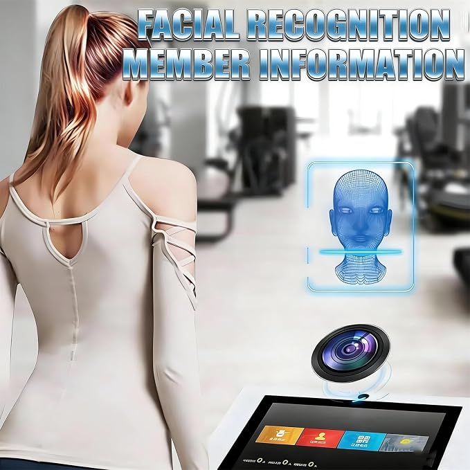 10.1 inch HD Touch Bioimpedance Analysis Machine, Smart Body Composition Health Assessment Body Scanner, Height Body Fat Analyzer, Support Multiple Users